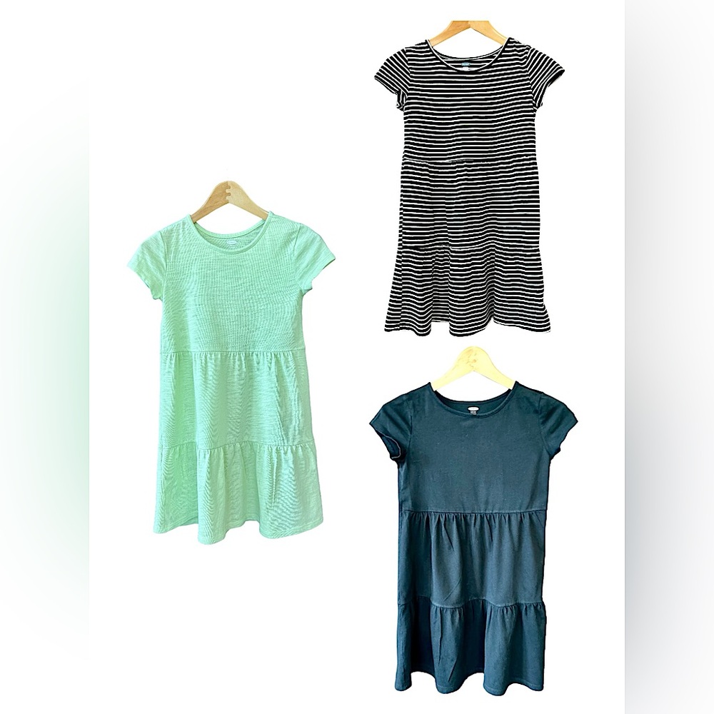 ‼️BUNDLE‼️ OLD NAVY Girls' Knit Tiered Dresses Girls'- Size L (10-12)